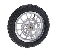 Walmeck Durable Metal Rim, Anti-Skid Tire, Thickened Inner Tube, Wheel for Front Mini Dirt Bike, 12.5x2.75in (B(silver))