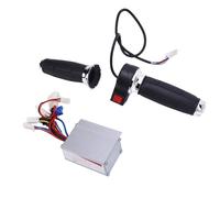 Walmeck Electric Scooter Twist Throttle Grip Controller 3 Speed Handlebar Aluminium Alloy for Electric Bike