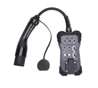 Walmeck Electric Vehicle Charger Tester, Voltage Tester for EV Charging Station Testing, Simulate The Presence of Electric Vehicles with European Standard Type 2 Plug, CP Signal Output