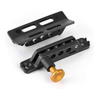 Walmeck Fire Extinguisher Mount Bracket Adjustable Heavy Duty Universal Car Fire Extinguisher Holder Design for UTV ATV Nylon Aluminum Alloy Silver Golden Red (Gold)