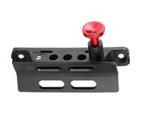 Walmeck Fire Extinguisher Mount Bracket Adjustable Heavy Duty Universal Car Fire Extinguisher Holder Design for UTV ATV Nylon Aluminum Alloy Silver Golden Red (Red)