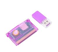Walmeck Game Cartridge Universal Flash Cartridge Flash Memory Card Save Game Card TF Adapter Max 2GB FAT Format Built In Battery Easy Menu for SP NDSL (Black Transparent)