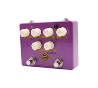 Walmeck Gamma Bass Preamp DI Effects Pedal 4-Band EQ Deep Bright Switch Headphone Output Clean Dynamic Sound True Bypass Purple Aluminum Alloy Pedal