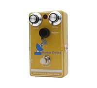 Walmeck Guitar Delay Effects Pedal Hybrid Analog-Digital Distortion-Optimized Echo Decay Pedal for Distorted Sounds Guitarists Gold