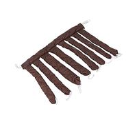 Walmeck Heatless Curling Rod Soft Cotton Sleeping Hair Rollers Extra Long Hair Styling Ribbon for Women Girls Waves No Heat Damage Travel Friendly Lightweight (Brown)