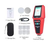 Walmeck High Sensitivity Paint Thickness TFT Color Display Alarm-4-Direction Rotating Screen for Car Coating Measurement (HT616)