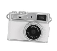 Walmeck Keychain Digital Camera 1080P FHD Tiny Pocket Video Camera 0.96in Screen Vintage Portable Video Recorder with 130 Wide Angle Lens LED Light OTG Transfer for Teens Travel (White)