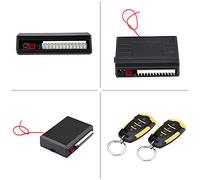 Walmeck Keyless Entry System, Car Door Lock Central Locking Remote Control Kit Universal Trunk Release with Turning Light and Rising Power Window for Most Vehicles