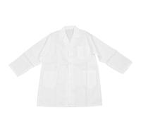Walmeck Kids School Button Up Coat Boys Girls Cosplay Doctor Coat Pocket Costume Science Experiment (L 130-140)