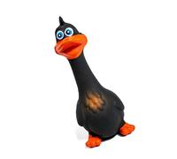 Walmeck Latex Chicken Toys Dog Squeaky Toys Puppy Chew Toy Bite Resistant Teeth Grinding Teeth Cleaning Cartoon Cute Interactive with Sound for Indoor Outdoor Use (Black)