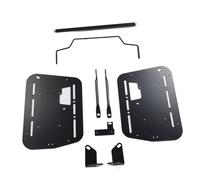 Walmeck Motorcycle Side Case Bracket Kit Heavy Duty Carbon Steel Safe Support Saddlebag Rack