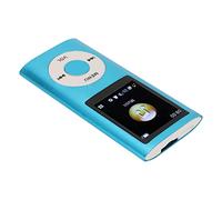 Walmeck MP3 Player Stylish Multifunctional Portable 1.8 Inch LCD Screen Lossless Sound Quality Music Player for Outdoor Activities Gym Workout Premium Aluminum Alloy (Blue)