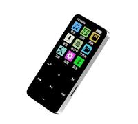 Walmeck MP3 Player with BT 5.2 Portable Digital Sports Audio Player Built-in Clear Speaker Multi-Function FM Radio Voice Recorder Game Player Silver16G