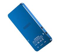 Walmeck MP3 Player with BT 5.2 Portable Digital Sports Audio Player Built-in Clear Speaker Multi-Function FM Radio Voice Recorder Game Player Blue16G