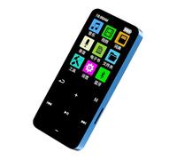 Walmeck MP3 Player with BT 5.2 Portable Digital Sports Audio Player Built-in Clear Speaker Multi-Function FM Radio Voice Recorder Game Player Blue8G