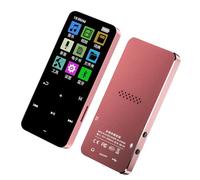 Walmeck MP3 Player with BT 5.2 Portable Digital Sports Audio Player Built-in Clear Speaker Multi-Function FM Radio Voice Recorder Game Player Pink8G