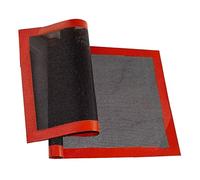 Walmeck Perforated Silicone Fiberglass Baking Mat Non Stick Heat Resistant Oven Liner Pad for Pastry Cookies Bread Pizza 30x40cm 2 Pcs