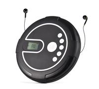 Walmeck Portable CD Player,BT Wireless Compact Music Player with USB and LED Display Screen,Home Car Travel Rechargeable MP3 Player with TF Card Slot and FM Radio/AUX Output