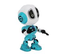 Walmeck Portable Children Robot Toy with Talking Function, Cute Kid Interactive Toy for Festivals, Light Weight and Durable ABS Material, LR44 Button Battery Included