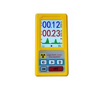 Walmeck Portable Counter Nuclear Radiation Detector, Handheld Dosimeter for Beta, Gamma, X- Testing, with Long Service Time, Portable Counter, for Material Inspection (Yellow)