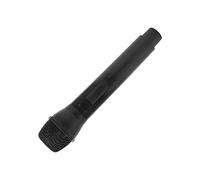 Walmeck Prop Microphone Realistic Fake Microphone for Karaoke Singing Practice Stage Performance Photography Props Party Toy Durable Plastic Lightweight Portable 2.5x23.5x4.9cm (Black)