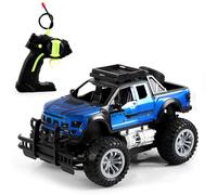 Walmeck Remote Control Car 1:18 Scale All Terrain Water Bomb Rechargeable Electric Off Road Vehicle With LED Headlights Car Toy Gifts For Boys Girls Kids Ages 6 And Up Blue (Type 1)
