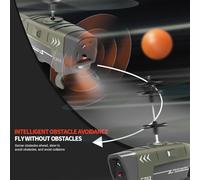 Walmeck Remote Control Helicopter Drone Gyroscope Stabilization Obstacle Avoidance Toy Boys Girls Adults Kids Beginners (3.5CH)