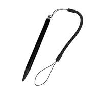 Walmeck Resistive Touch Stylus Pen Hard Tip Screen Touch Pen with Spring Rope for POS PDA Navigator Medical Devices Black Silver Red 12.5cm (Black)