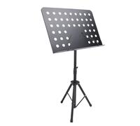 Walmeck Sheet Music Stand Foldable Professional Adjustable Instrument Accessories 2 Use Desktop Bookshelf Tablet Holder for Travel Home School Bands