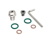 Walmeck Stainless Steel Self Tapping Oil Pan Thread Repair Kit, Oversize Piggyback Drain Plug with Hex Wrench O Ring Gasket, Professional Manufacturing for Easy (M14.1-1.5x15mm)