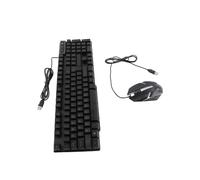 Walmeck T-WOLF TF800 Gaming Keyboard Mouse Headset Mouse Pad Set 4-Color Backlight Ergonomic Design for PC One Gamers