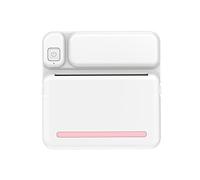 Walmeck Thermal Printer, Portable Mini Printer Labels Convenient & Fix Mistakes with Advanced Technology, Ideal for Student Study (Pink)