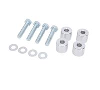 Walmeck Transfer Drop Down Spacer Kit High Strength Steel Silver Color Lowering Kit Improves Driveshaft Angles Reduces Vibration for Cherokee XJ Comanche MJ ZJ