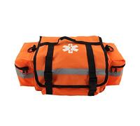 Walmeck Trauma Bag First Aid Bag Emergency Orange Portable Large Capacity Medical Kit for Outdoor Adventures Home Care Travel 600D Oxford Cloth 45 X 30 X 19cm