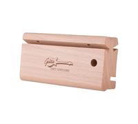 Walmeck Triangle file tool, 3/23/35 Degree Fret File Guitar Bass Ukulele Banjo with Brush Wrench Luthier File End Dressing, All Guitar (Beech Wood)