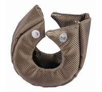 Walmeck Turbo Blanket Heat Shield, T3/T4 Turbocharger Cover Wrap 1200°C | Silicone Impregnated Glass Fiber Outer Shell, Silica Insulation Cotton Inner, Reduces Radiant Heat