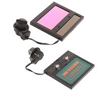 Walmeck TX500C Solar Panel Welding Helmet Lens Auto Darkening Large View Window Fast Response Time for Welders Professional Use 110x90mm