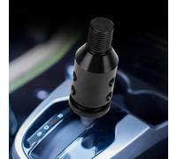 Walmeck Universal Car Shift Knob Adapter for Non Threaded Shifters, 12x1.25 Thread Pitch, with Aluminum Construction and Multiple Color Options, for Various Car Models (Black)