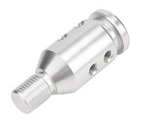 Walmeck Universal Car Shift Knob Adapter for Non Threaded Shifters, 12x1.25 Thread Pitch, with Aluminum Construction and Multiple Color Options, for Various Car Models (Silver)