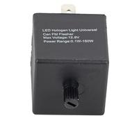 Walmeck Universal LED Flasher Relay, Adjustable Turn Signal Light Blinker for Automotive, Motorcycle with Advanced SMD Technology, Plug and Play Design, Black