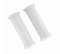 Walmeck Universal Motorcycle Vintage TPU Handlebar Grip Comfortable Feeling Luxury Design Durable Oil-resistant Eco-friendly Handle Grip 25mm 28mm (White)