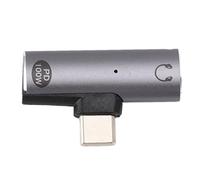 Walmeck USB C to 3.5mm Headphone Jack Adapter Smart Chip HiFi Sound Playback Plug and Play (Grey)