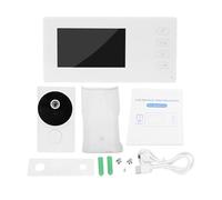 Walmeck Video Doorbell with Display 2.4G Wireless Doorbell Video Intercom System 720P HD Camera 4.5 Inch LCD Touch Screen Two Way Sound Night Viewing 140 Degree Wide Angle for Home