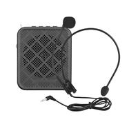 Walmeck Voice Amplifier with Microphone,10W BT Connection Portable Megaphone with MP3/AUX input, for Teacher Tour Guide Speaker Rechargeable (Black)