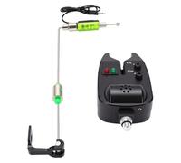 Walmeck Wireless Fishing Bite Alarm Set with Swing Indicator Receiver for | Rugged ABS Housing, Adjustable Sliding Weight, Resists False Alarms in Breeze, Compatible with Most Rod Holders