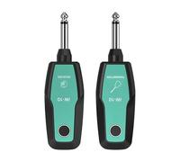 Walmeck Wireless Guitar System Rechargeable Transmitter Receiver Set Real-time Transmission Electric Bass Wind Instruments Plug-and-Play Versatile 2.4G for Live Performances (Green)