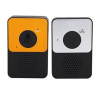 Walmeck Wireless Intercom Doorbell, 1000ft Range, 8 Volume Levels, LED Flash, 4 Ringtones, Two Way, Water Resistant for Home Outdoor Office, Simple Press to Talk