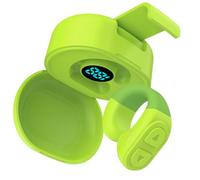 Walmeck Wireless Remote Controller, BT 5.0, Selfie Camera Remote Recording Page Turner, Phone Stand for Smartphone, and Tablet (Green)