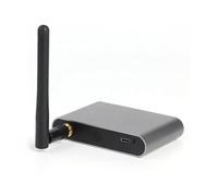 Walmeck X6W Plus 4K Wireless Display Receiver Dual-frequency Wireless Dongle with External Antenna HD VGA Ports Grey for Home Office