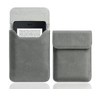 WALNEW 6 Inch Kindle Sleeve Case for Paperwhite, Voyage, Kobo Glo HD, Lightweight, Magnetic Closure, Gray